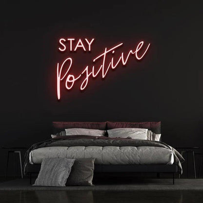 STAY POSITIVE NEON SIGN-Neonsigns-Red-45 x 90 cm-No-Neon Brothers