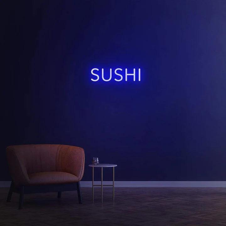 SUSHI - LED NEON SIGN-Neonsigns-45 x 90 cm-Blue-Neon Brothers