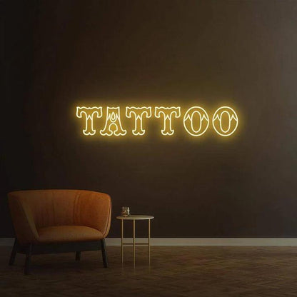 Tattoo - LED Neon Sign-Neonsigns-45 x 90 cm-Warm White-Neon Brothers