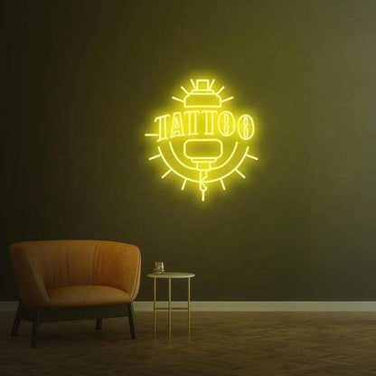 TATTOO SIGNAGE -AV LED NEON SIGN-Neonsigns-45 x 90 cm-Yellow-Neon Brothers