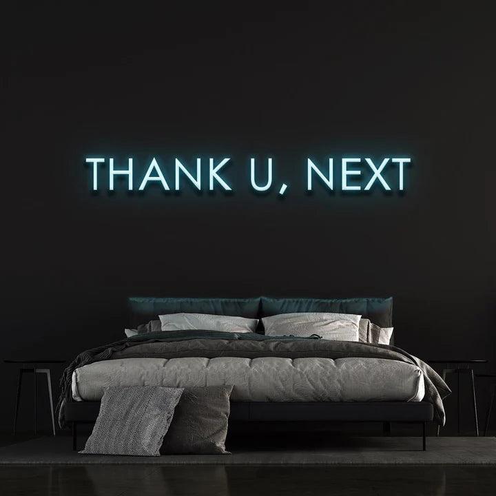 THANK U, NEXT - LED NEON SIGN-Neonsigns-45 x 90 cm-Ice Blue-Neon Brothers