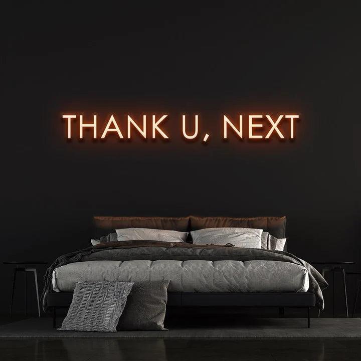 THANK U, NEXT - LED NEON SIGN-Neonsigns-45 x 90 cm-Orange-Neon Brothers