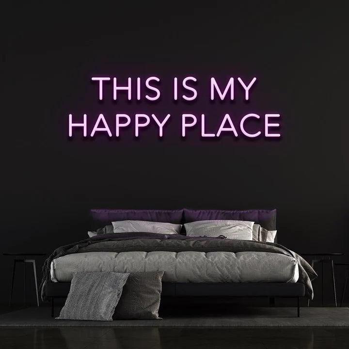 THIS IS OUR HAPPY PLACE - LED NEON SIGN-Neonsigns-45 x 90 cm-Purple-Neon Brothers