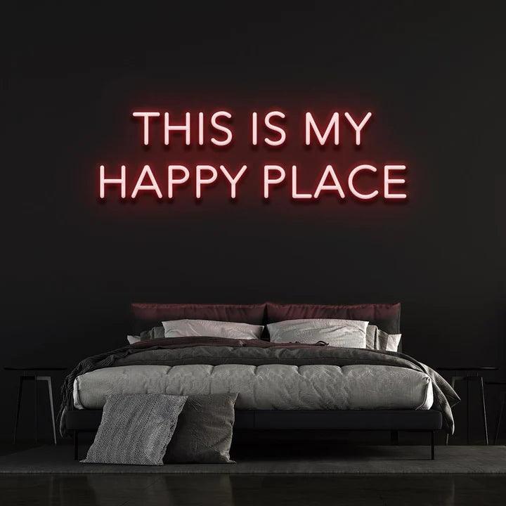 THIS IS OUR HAPPY PLACE - LED NEON SIGN-Neonsigns-45 x 90 cm-Red-Neon Brothers