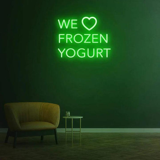 WE LOVE FROZEN YOGURT - LED NEON SIGN-Neonsigns-Neon Brothers