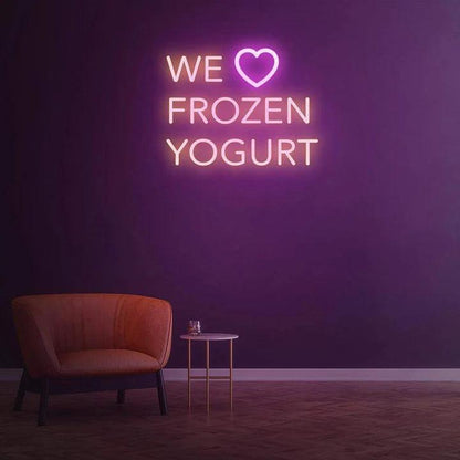 WE LOVE FROZEN YOGURT - LED NEON SIGN-Neonsigns-Neon Brothers