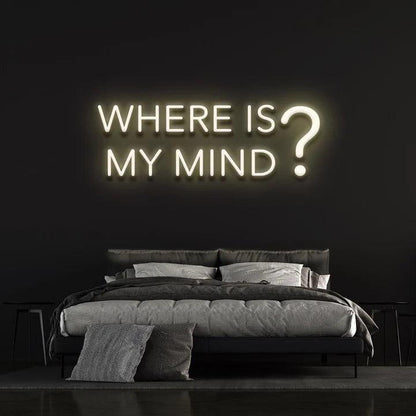 WHERE IS MY MIND? - LED NEON SIGN-Neonsigns-45 x 90 cm-Warm White-Neon Brothers