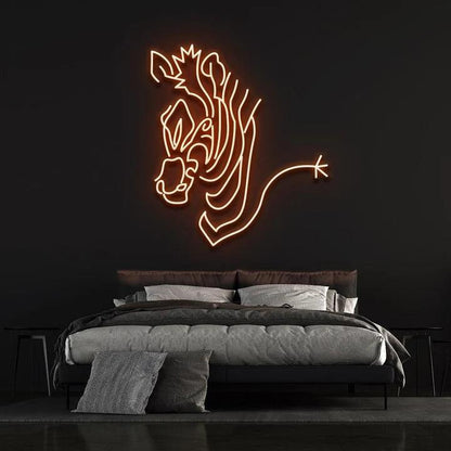 ZEBRA - LED NEON SIGN-Neonsigns-45 x 90 cm-Orange-Neon Brothers