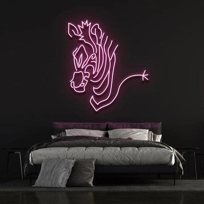 ZEBRA - LED NEON SIGN-Neonsigns-45 x 90 cm-Pink-Neon Brothers