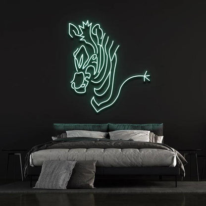 ZEBRA - LED NEON SIGN-Neonsigns-45 x 90 cm-Teal-Neon Brothers