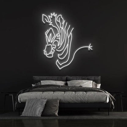 ZEBRA - LED NEON SIGN-Neonsigns-45 x 90 cm-White-Neon Brothers